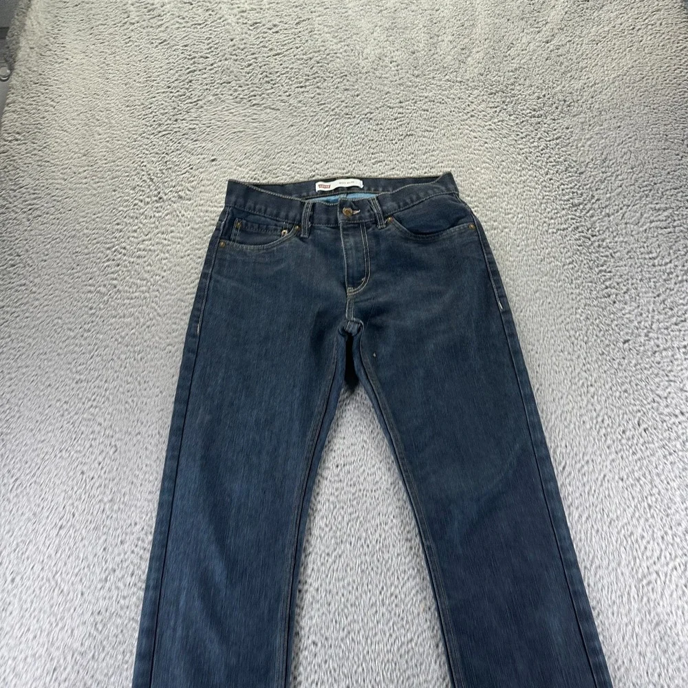 Levi's 511 Jeans Boys 16 Blue Cotton Denim Straight Dark Wash Slim Fit Workwear